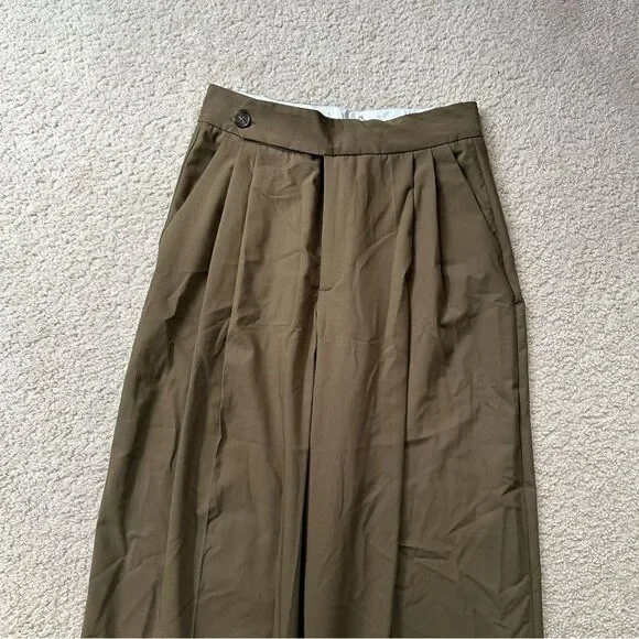 Zara dark Tan/ slightly Green slouchy trousers - Picture 10 of 16